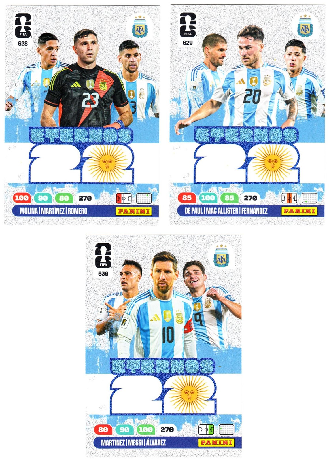 FIFA World Cup 2026 Eternos 22 full set 3 cards