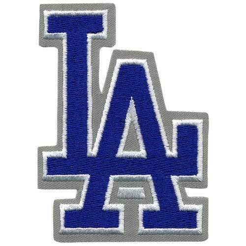 Los Angeles Dodgers L.A. Letter Blue And Grey Logo Sleeve Patch Jersey Mlb