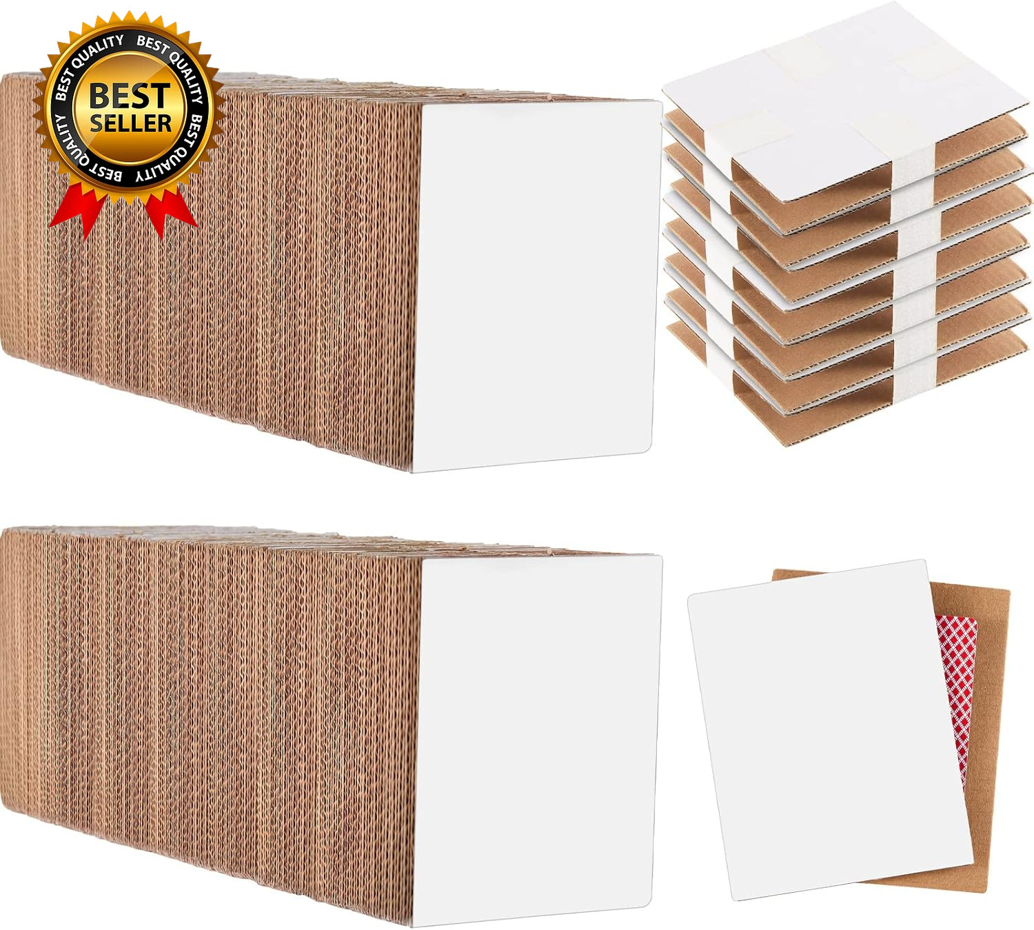 200 Pcs Trading Card Shipping Protectors 4 X 6 Inches Corrugated Cardboard Sheet