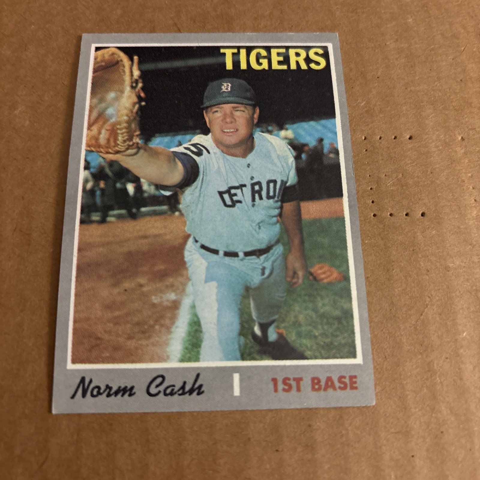 1970 Topps NORM CASH #611 Detroit Tigers Baseball Card (f5)