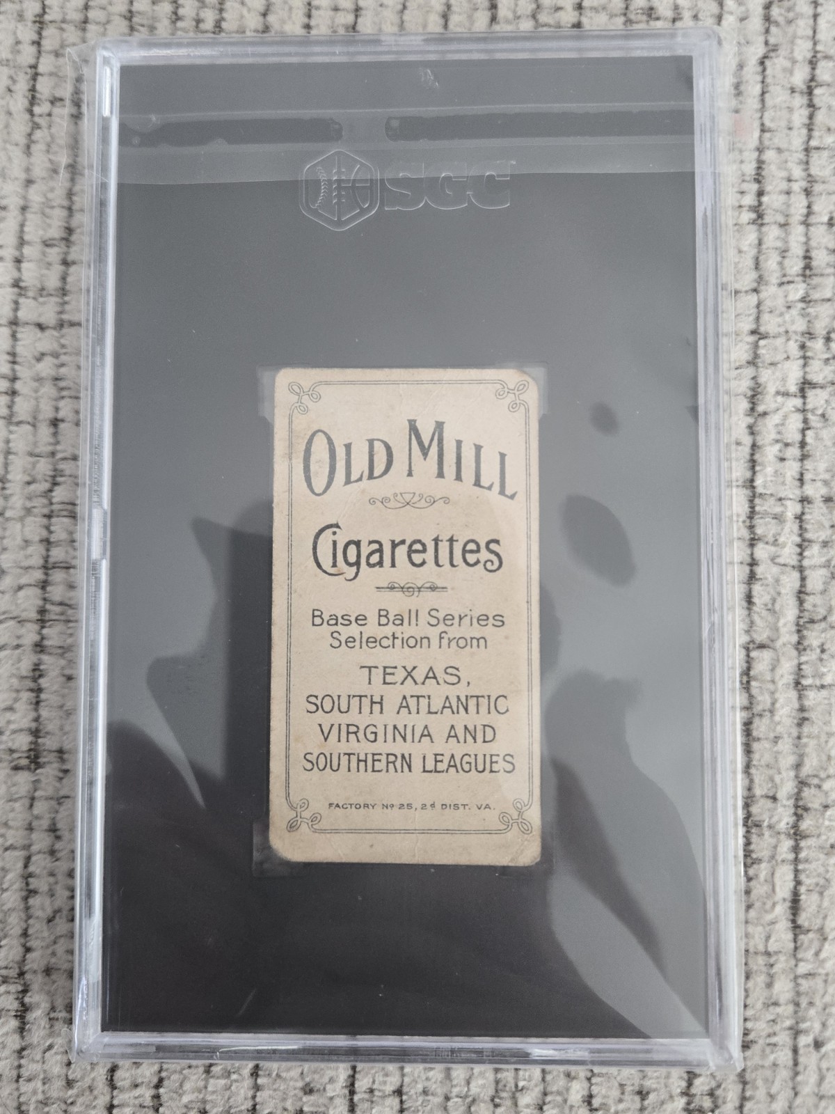 1909-11 Baseball Old Mill Cigarettes T206 DOM MULLANEY SGC 1 Jacksonville