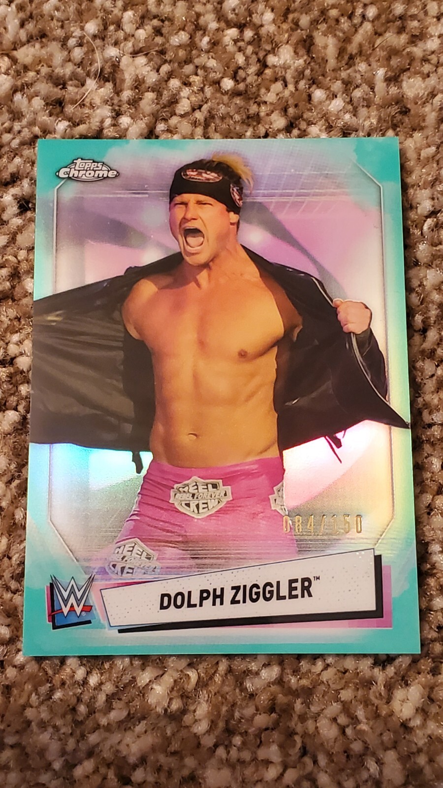 2021 Topps Chrome WWE Aqua Refractor /150 Dolph Ziggler #55