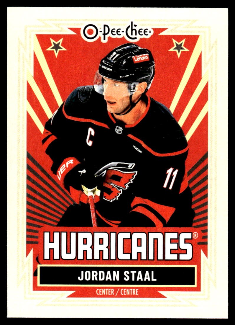 2025-26 O-Pee-Chee #251 Jordan Staal Carolina Hurricanes Retro Hockey Card