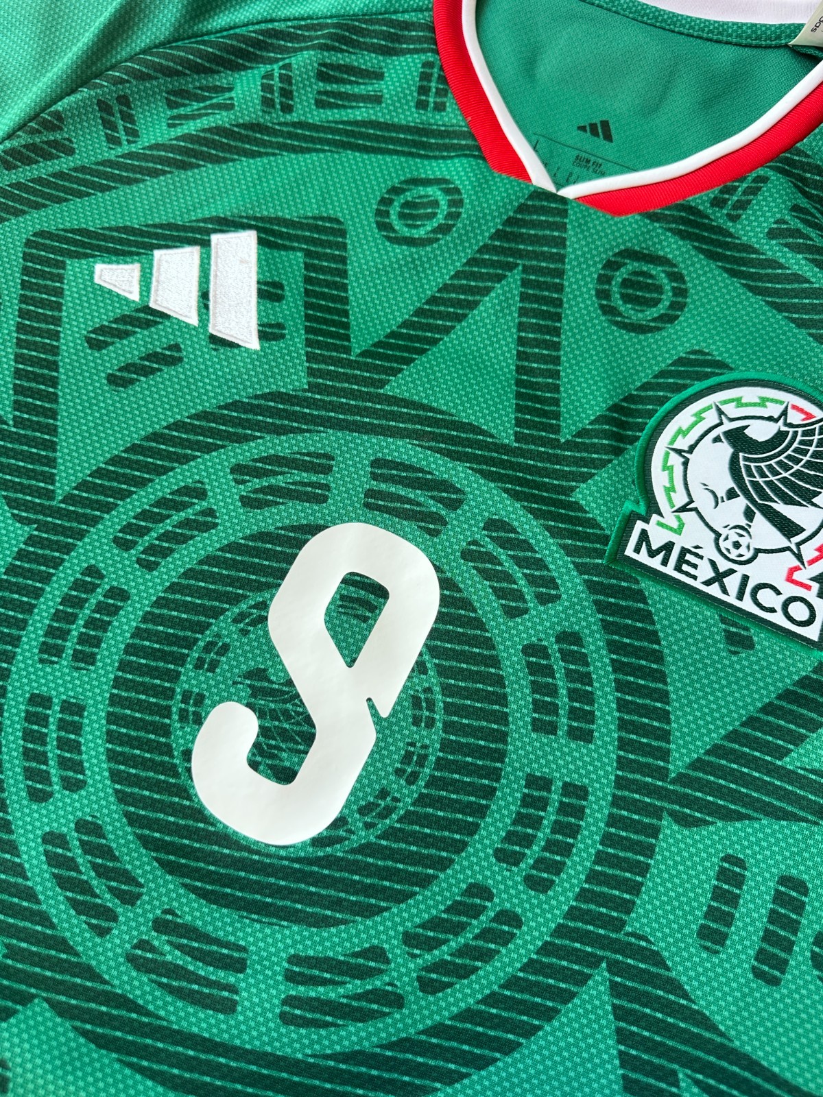 RARE ADIDAS ORIGINAL Mexico Official World Cup 2026 #9 Raul Jimenez Home Jersey