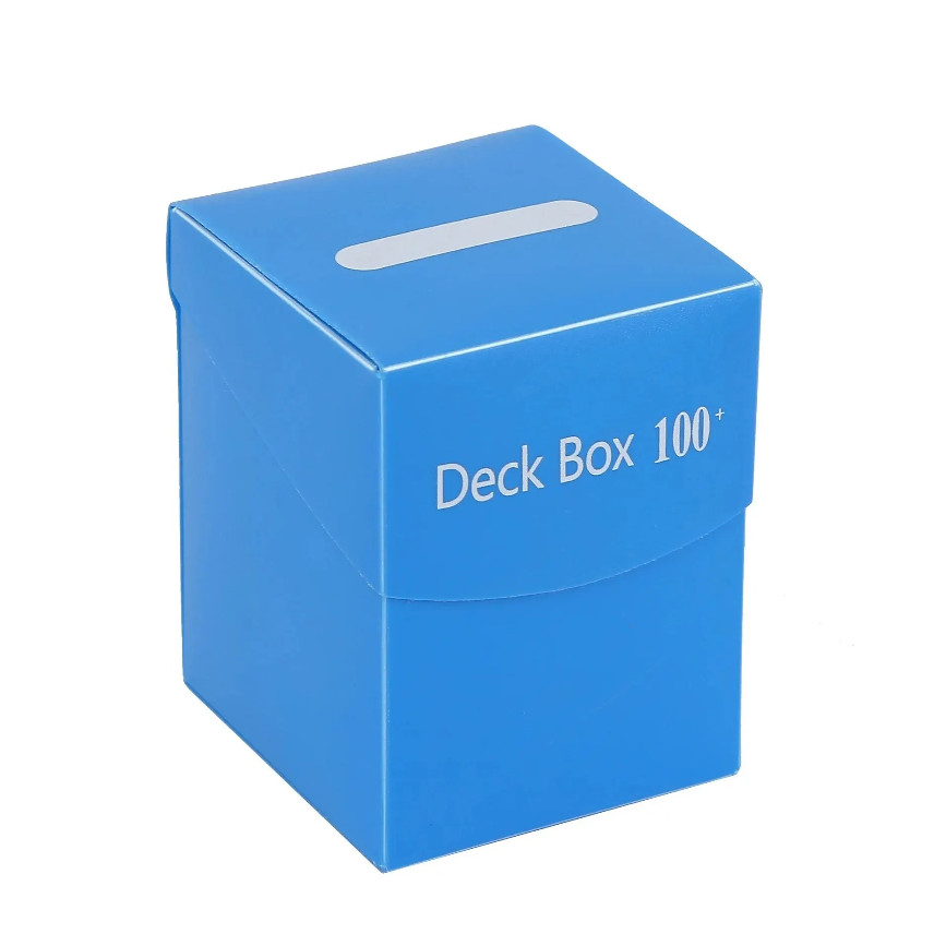 1pc Trading Card Storage Box Solid Color Card Holder Organizer Sports And Games