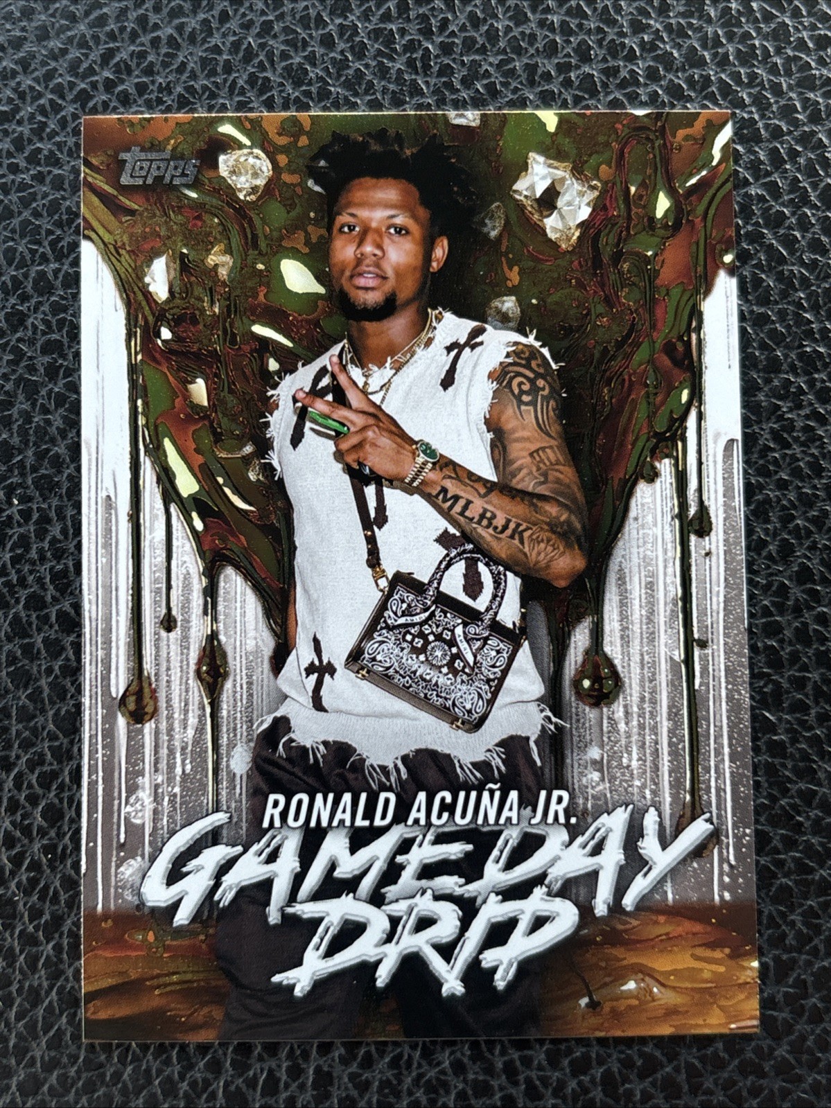 Ronald Acuña Jr.- 2026 Topps Series 1 #GD-6 Game Day Drip Atlanta Braves