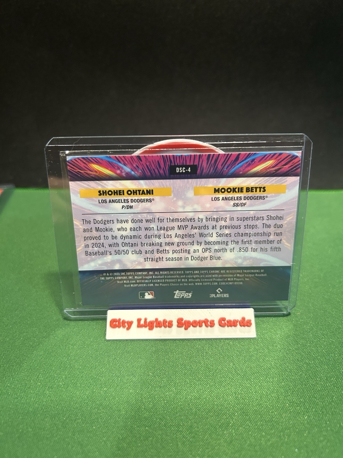 ⚾️ ‘25 Topps Chrome Cosmic Ohtani & Betts Star Clusters Dodgers DSC-4 ⚾️