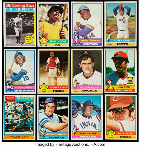 1976 Topps Baseball Cards Singles U-Pick #251-500 EX $1.25ea. FREE Shipping!!!!