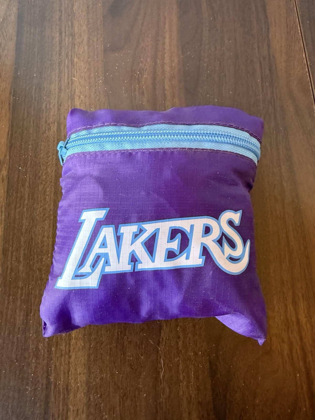 Compact Pocket Foldable Bag Los Angeles Lakers Travel NWOT