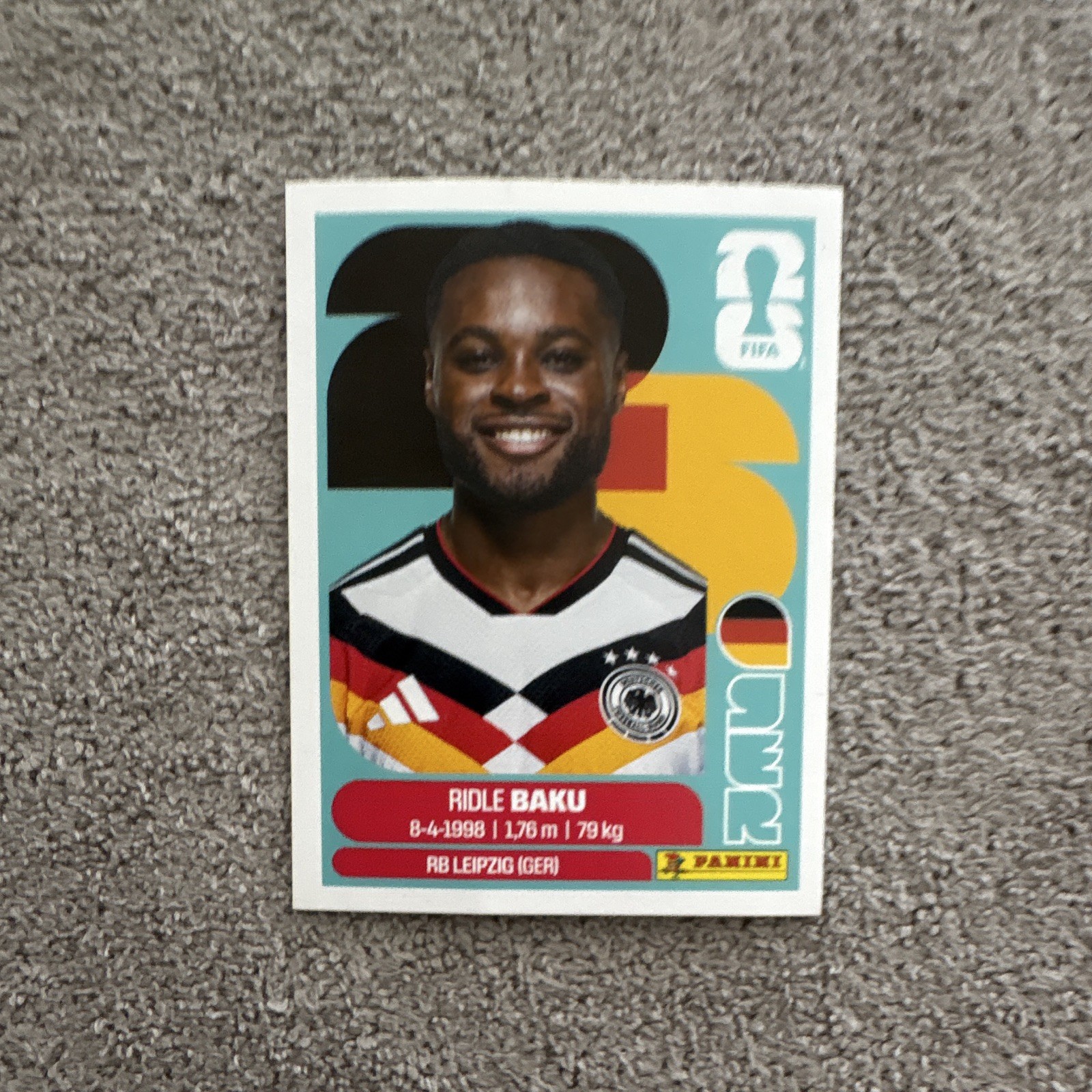 Panini FIFA World Cup 2026 Ridle Baku Germany Portrait Sticker GER 8