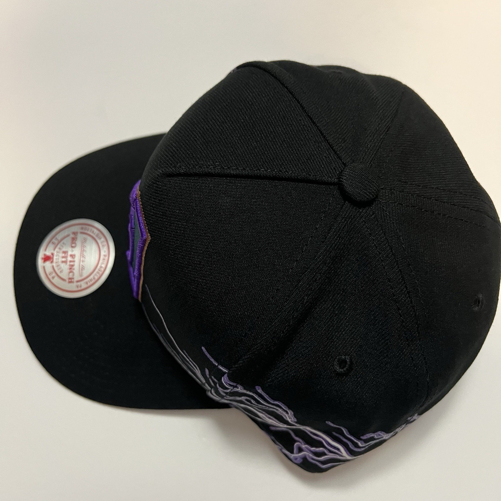 Mitchell & Ness Arizona Diamondbacks MLB Lightning Pro Pinch Snapback Hat Black