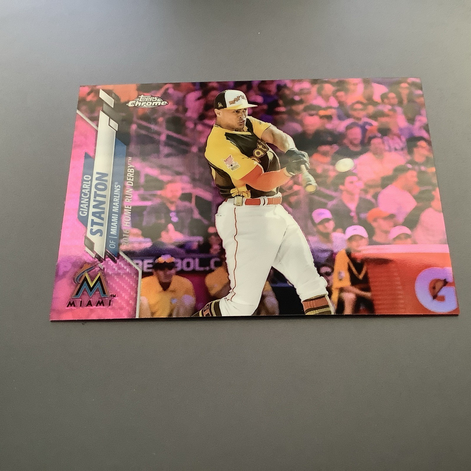 2020 Topps Chrome Giancarlo Stanton Pink Refractor NM