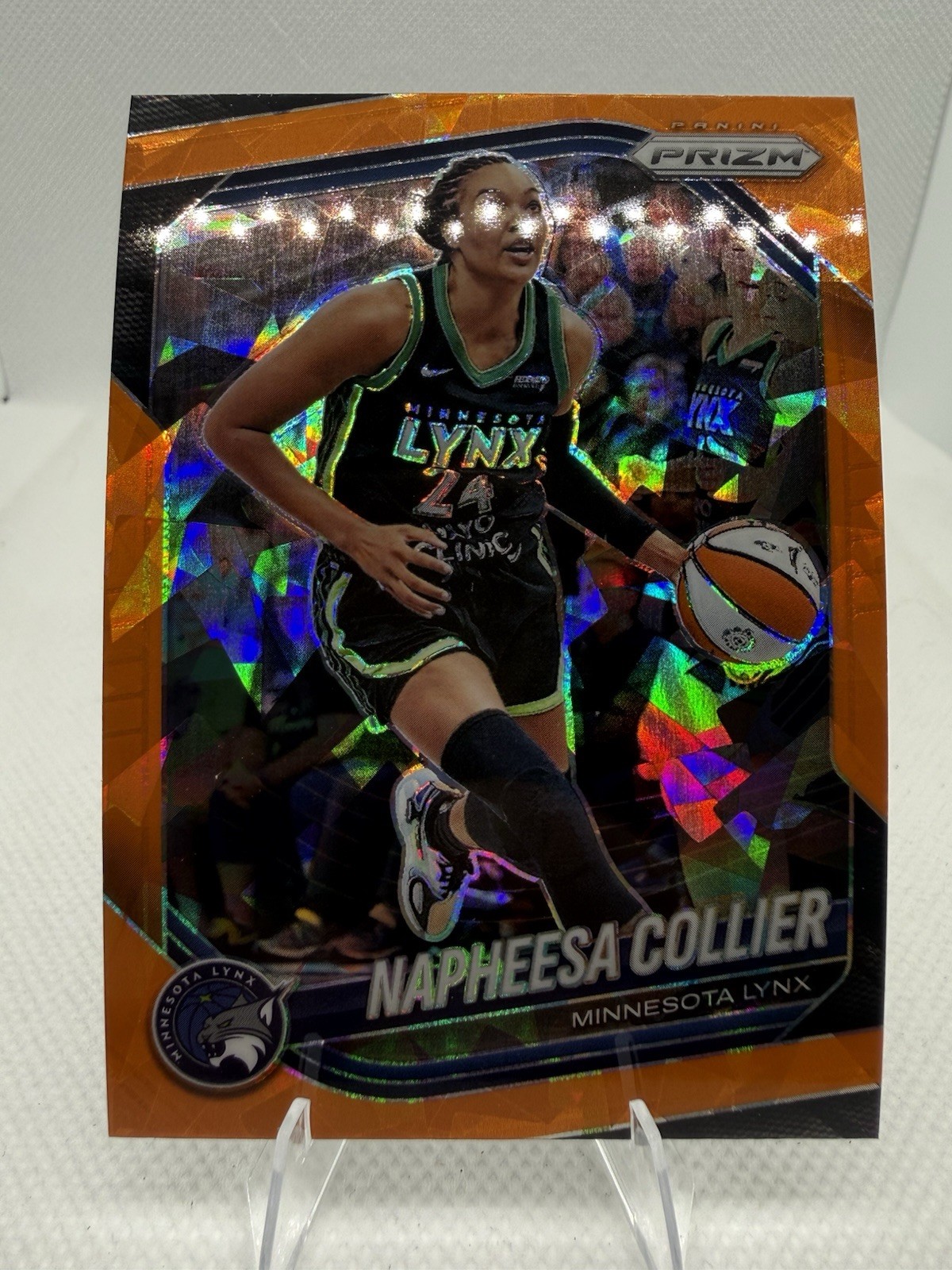 2025 Panini Prizm WNBA – Napheesa Collier #8 Orange Ice Prizm