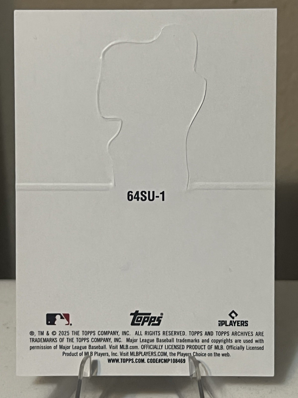 2025 Topps Archives Aaron Judge Stand-Up #64SU-1 Gold /50! & Free Mini For Buyer