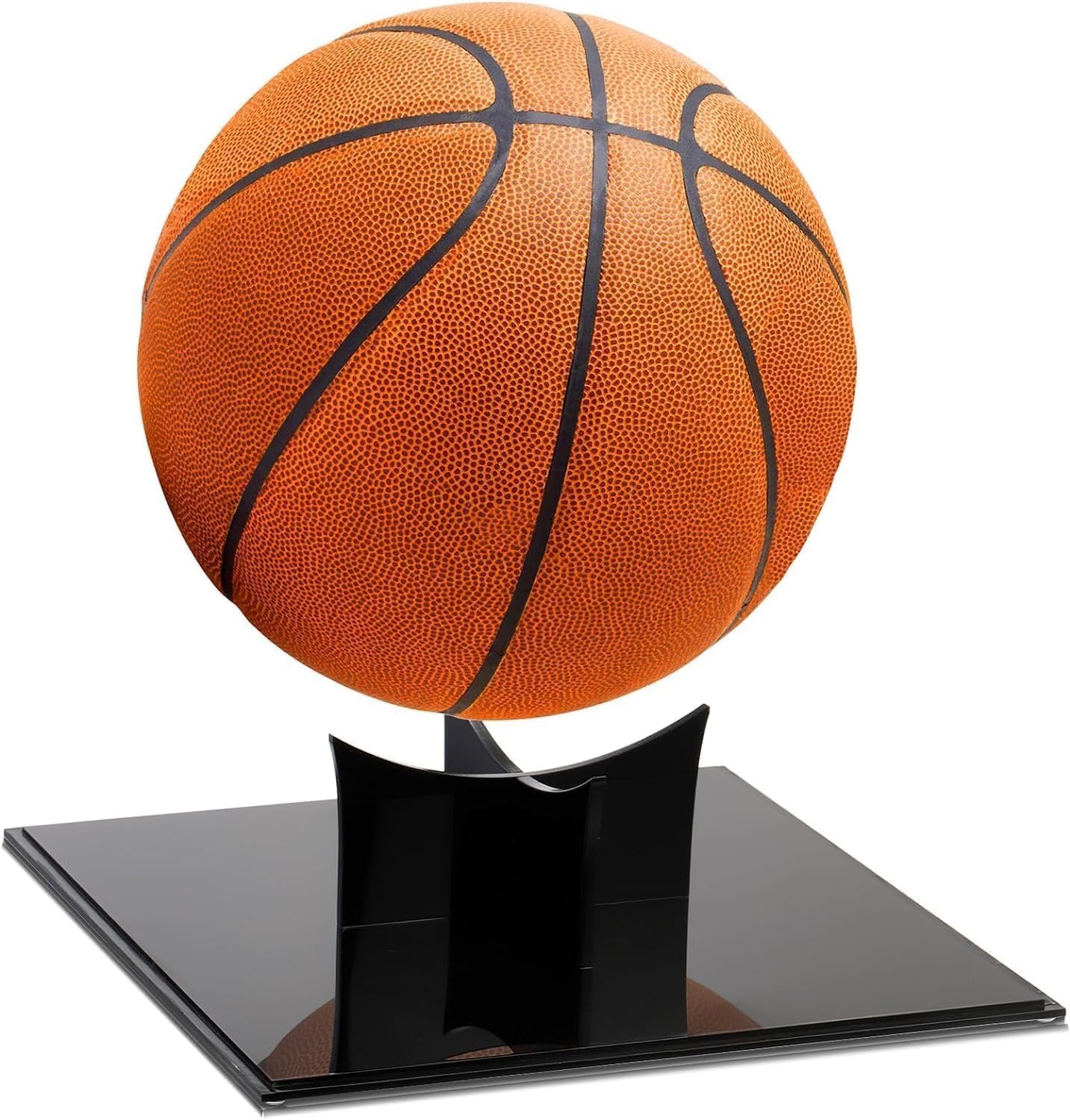 Clear Acrylic Basketball Display Case UV Protected With Stand