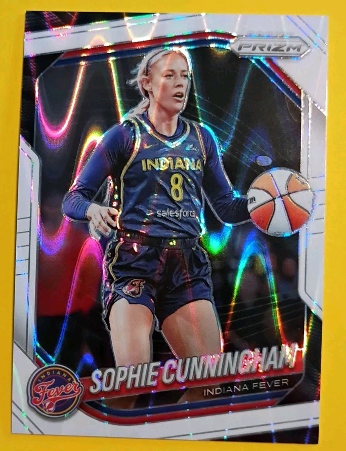 2025 Panini Prizm WNBA – Sophie Cunningham #63 White Seismic Prizm SP