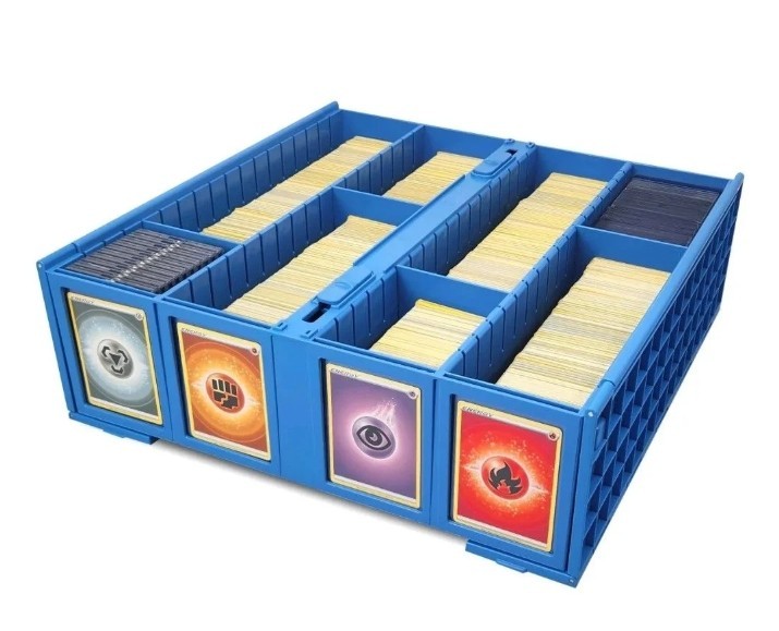 BCW Collectible Card Bin 3200 Ct – Blue – Fits BCW Magnetics and Toploaders