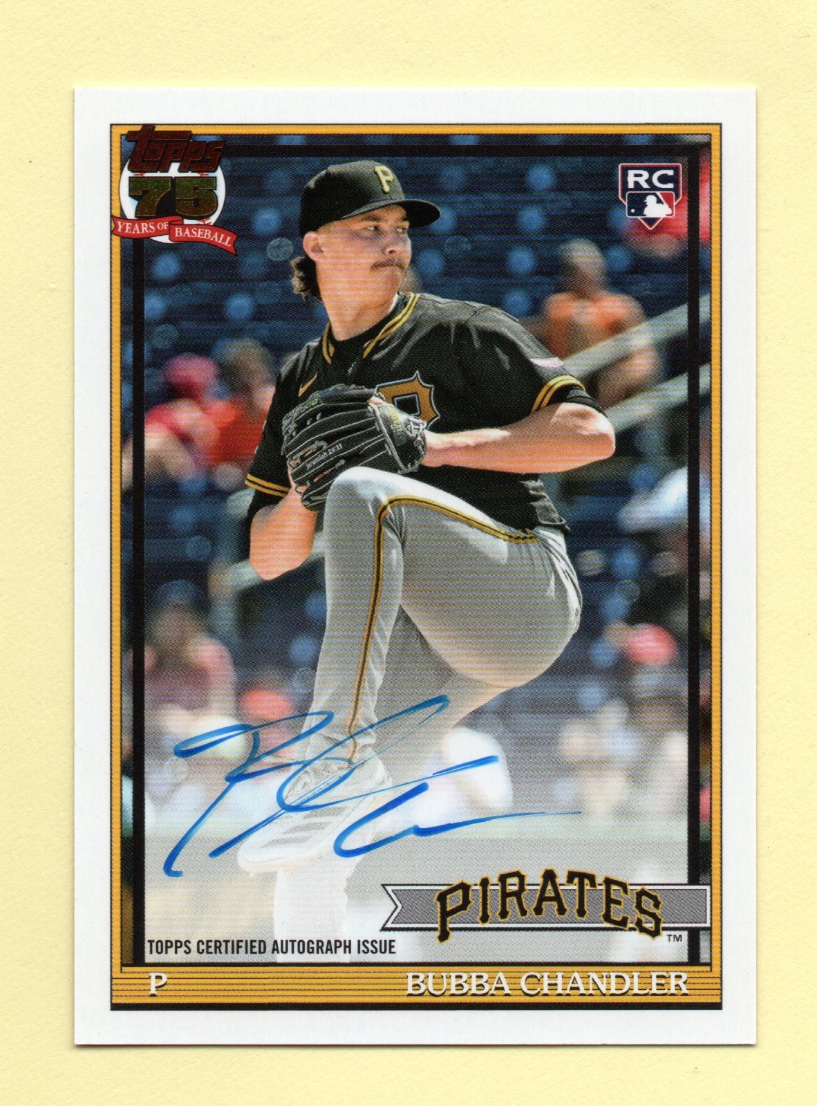 2026 Topps 1991 THROWBACK Bubba Chandler RC ON-CARD AUTOGRAPH – PIRATES