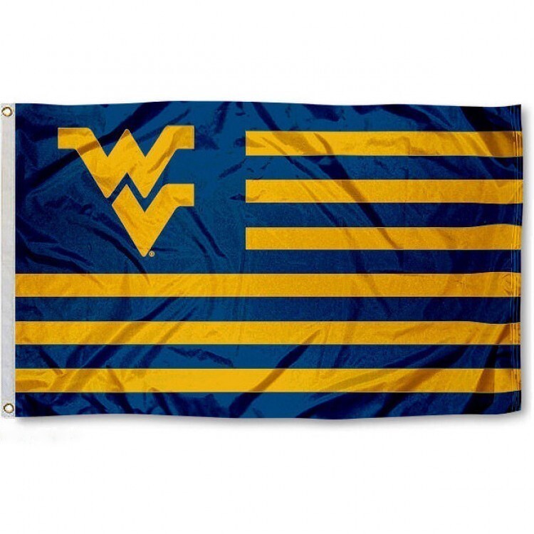 WEST VIRGINIA MOUNTAINEERS 3’X5′ FLAG BANNER *FULL COLOR ON BOTH SIDES OF FLAG*