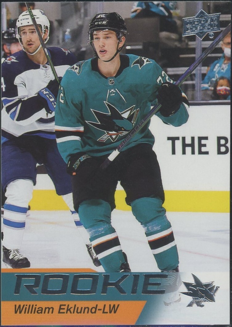 2021-22 Upper Deck Star Rookies William Eklund Rookie San Jose Sharks RC #24