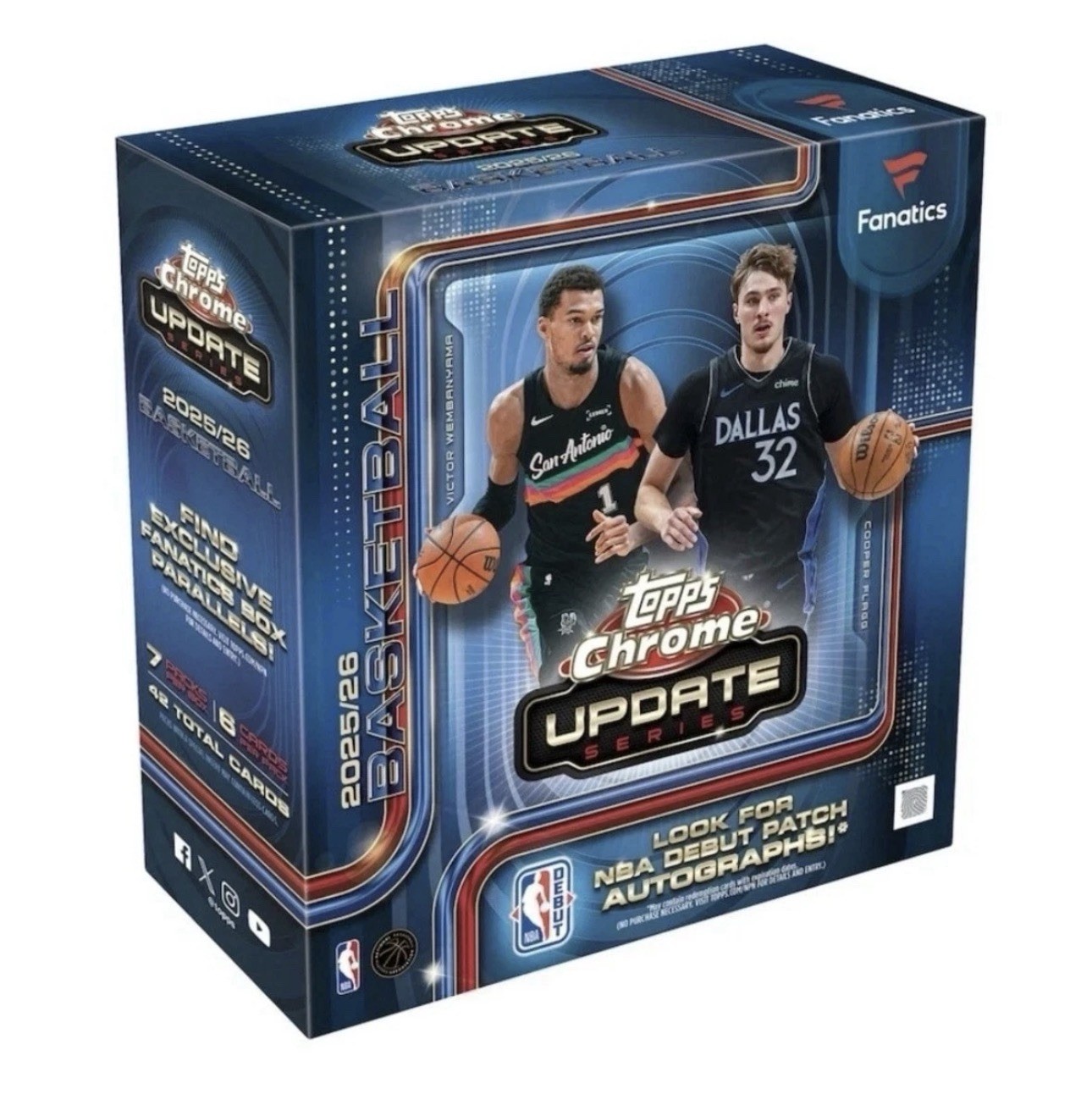 2025/26 Topps Chrome Update Basketball Fanatics Exclsive Mega Box SEALED PRESALE