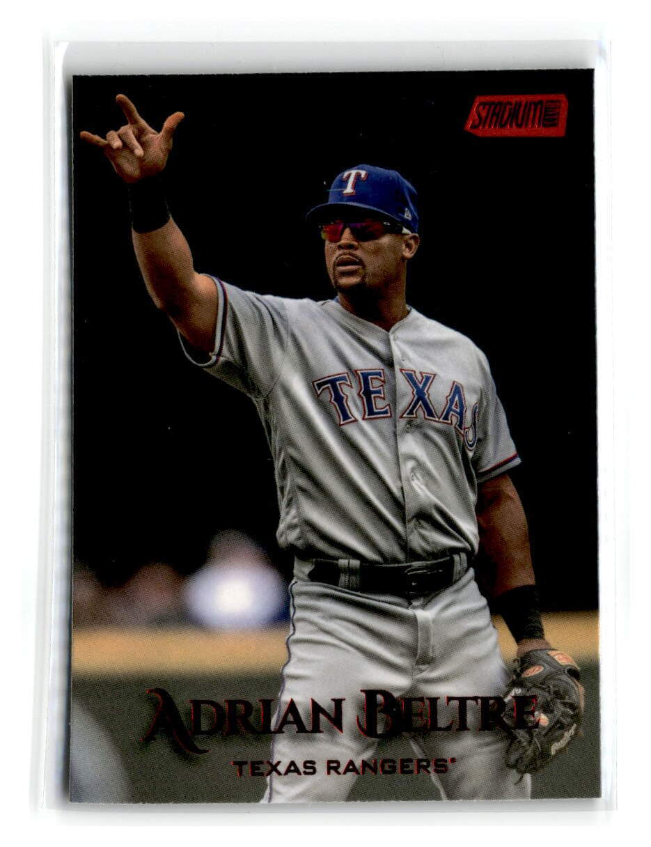 2019 Stadium Club – #275 – Adrian Beltre Red Foil – Texas Rangers
