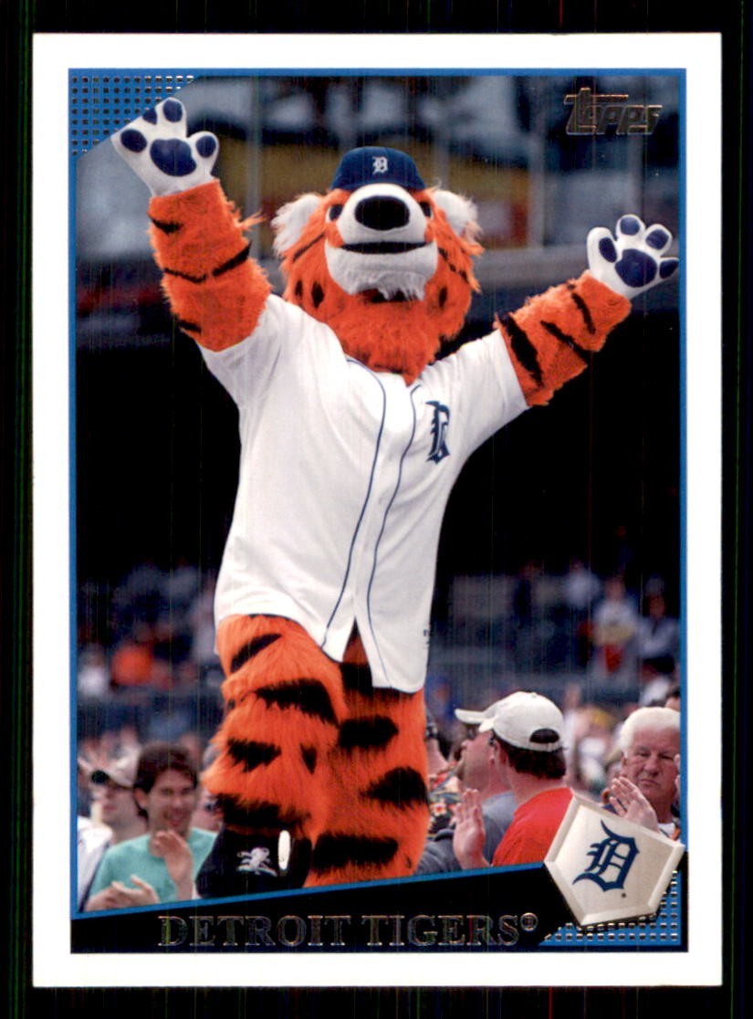 2009 Topps Detroit Tigers Mascot Paws from team set #DET15