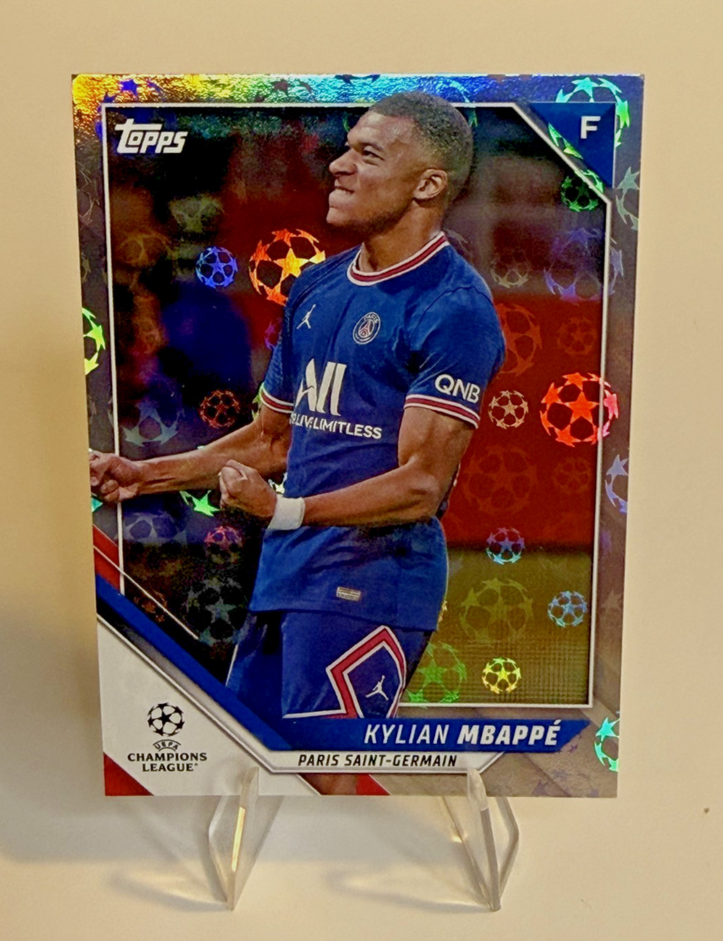 Kylian Mbappe 2021-22 Topps UEFA Champions League Starball Foil #200 PSG France