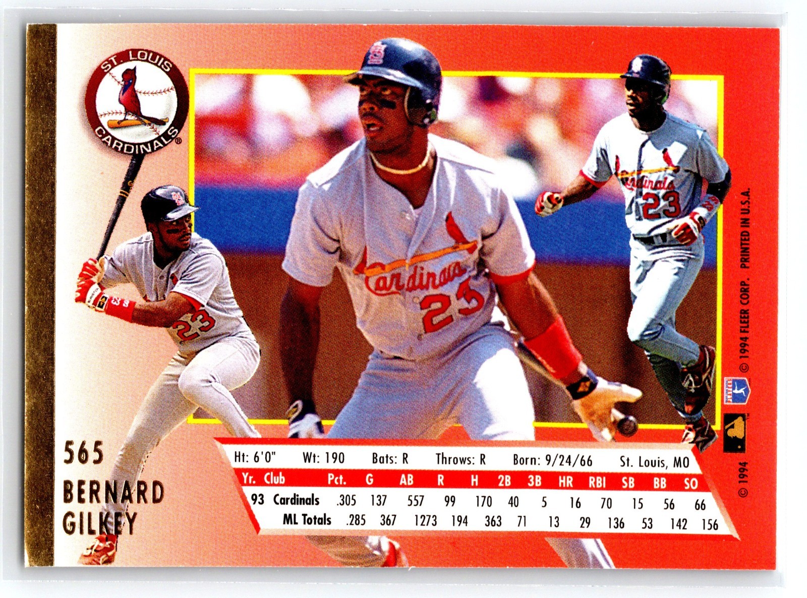 1994 Fleer Ultra – Bernard Gilkey #565