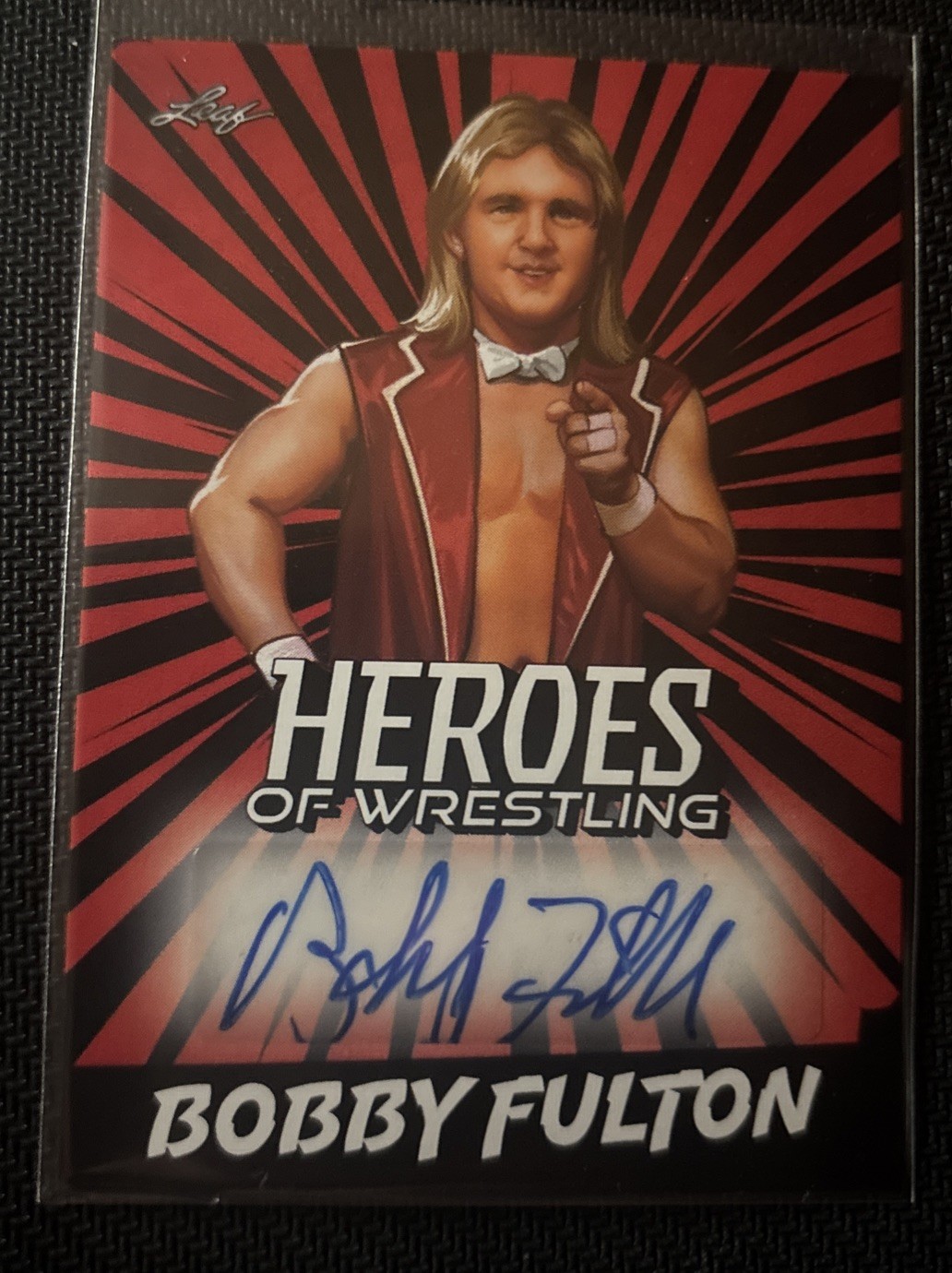 2023 Leaf Heroes of Wrestling – Autographs Bobby Fulton #BA-BF2 Red (AU)