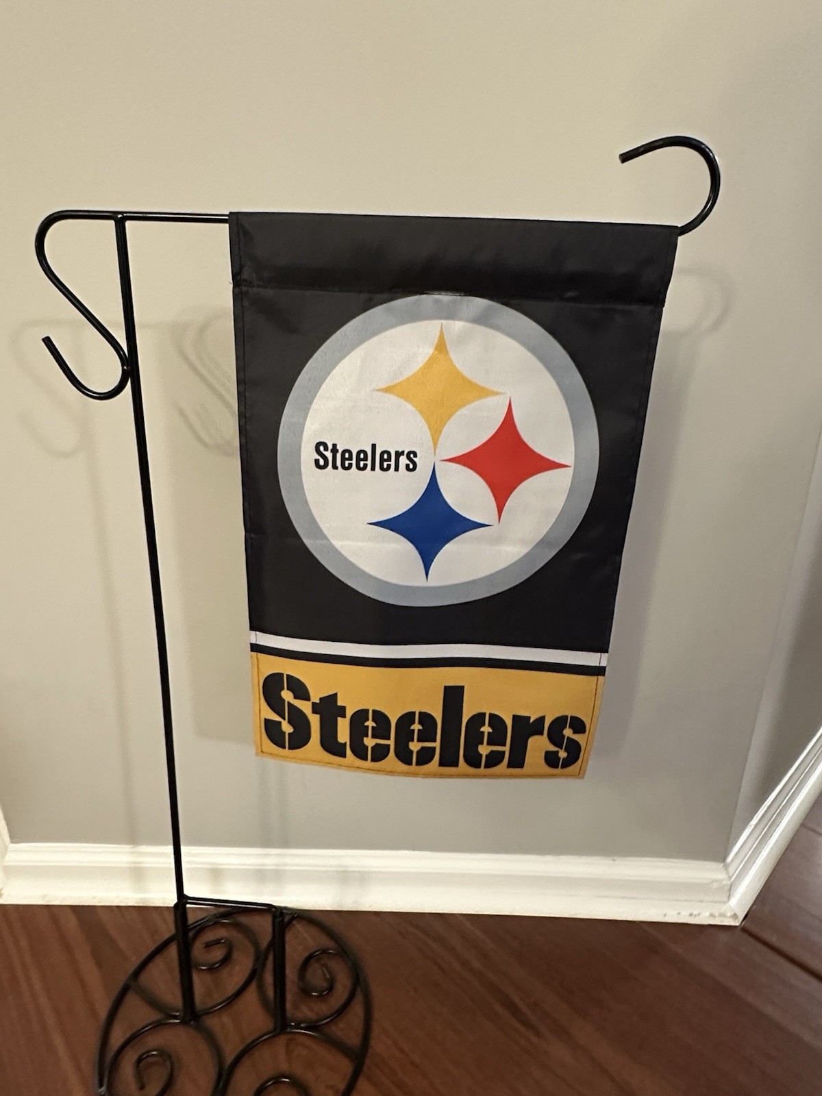 Pittsburgh Steelers Garden Flag Double Sided Steelers Premium Yard Flag 12×18