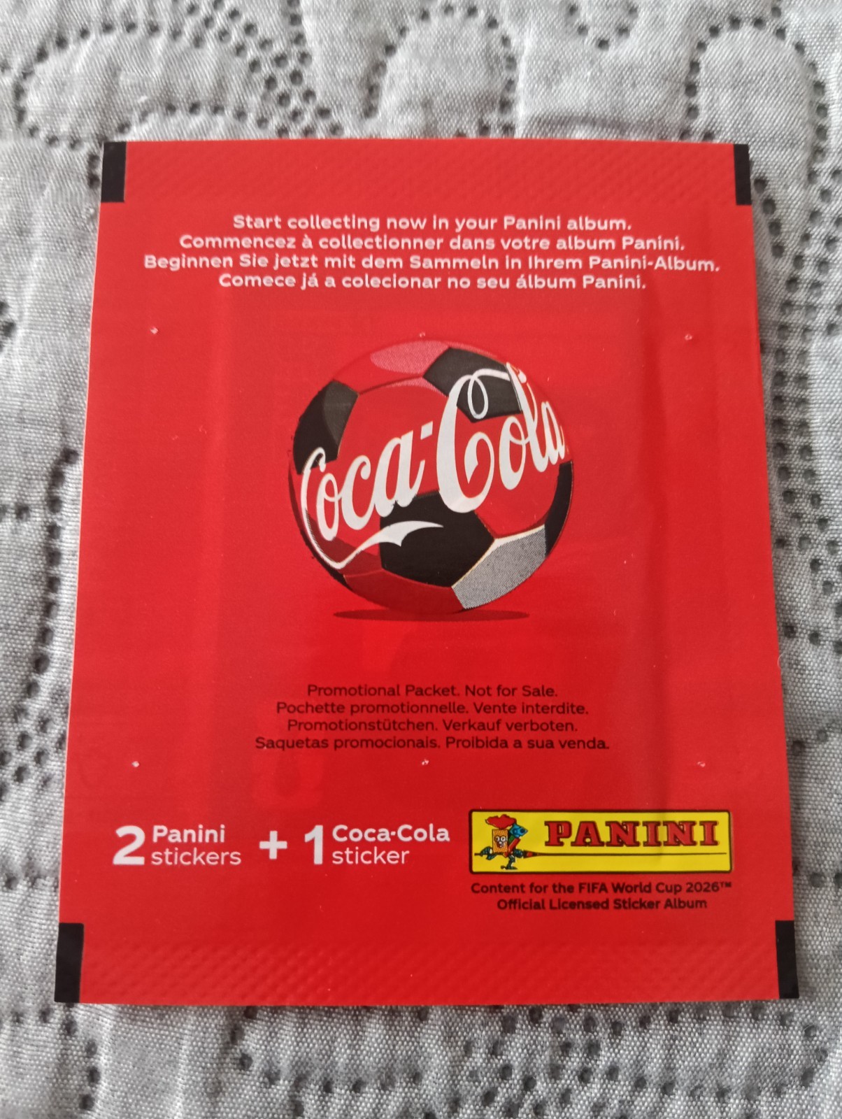 Packet Coca-Cola version Portugal Panini World Cup FIFA 2026