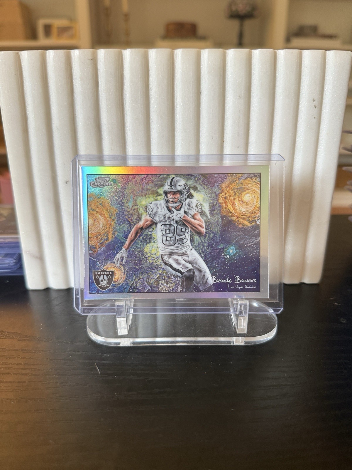 2025 Topps Chrome Cosmic – Brock Bowers – Stars in the Night SP – Raiders STN-21