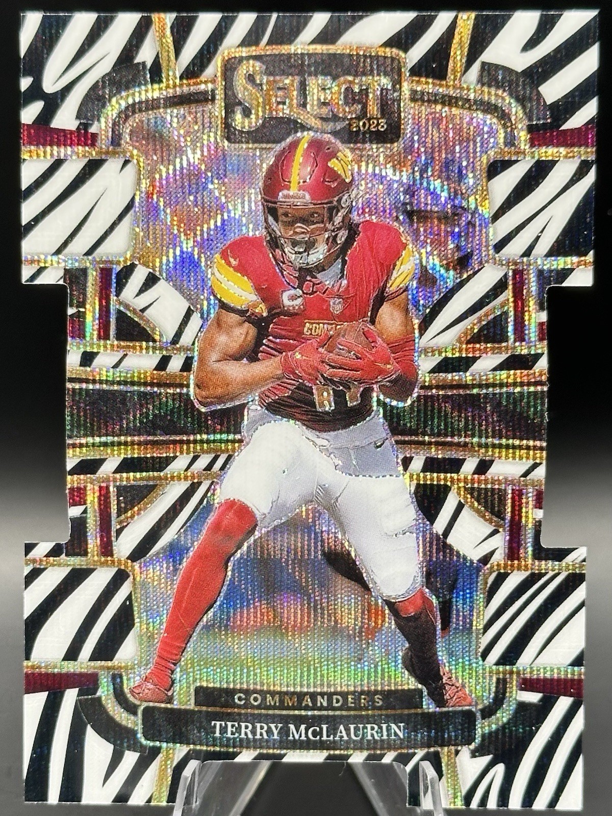 2023 Select Terry McLaurin Zebra Prizm Die Cut SSP Concourse #99 Commanders