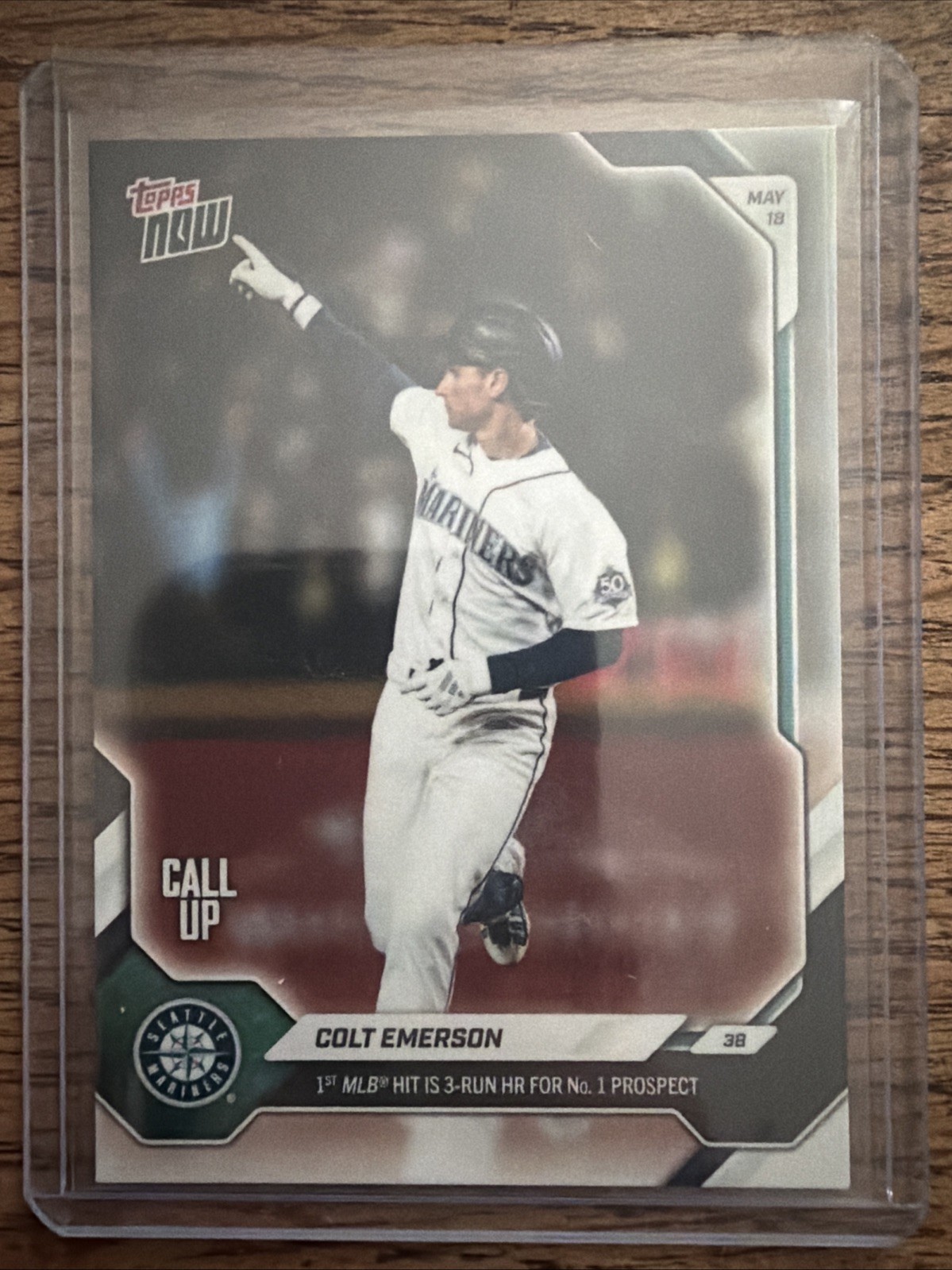2026 MLB Topps NOW® Colt Emerson Card#219 1st MLB HIT HR (Base)