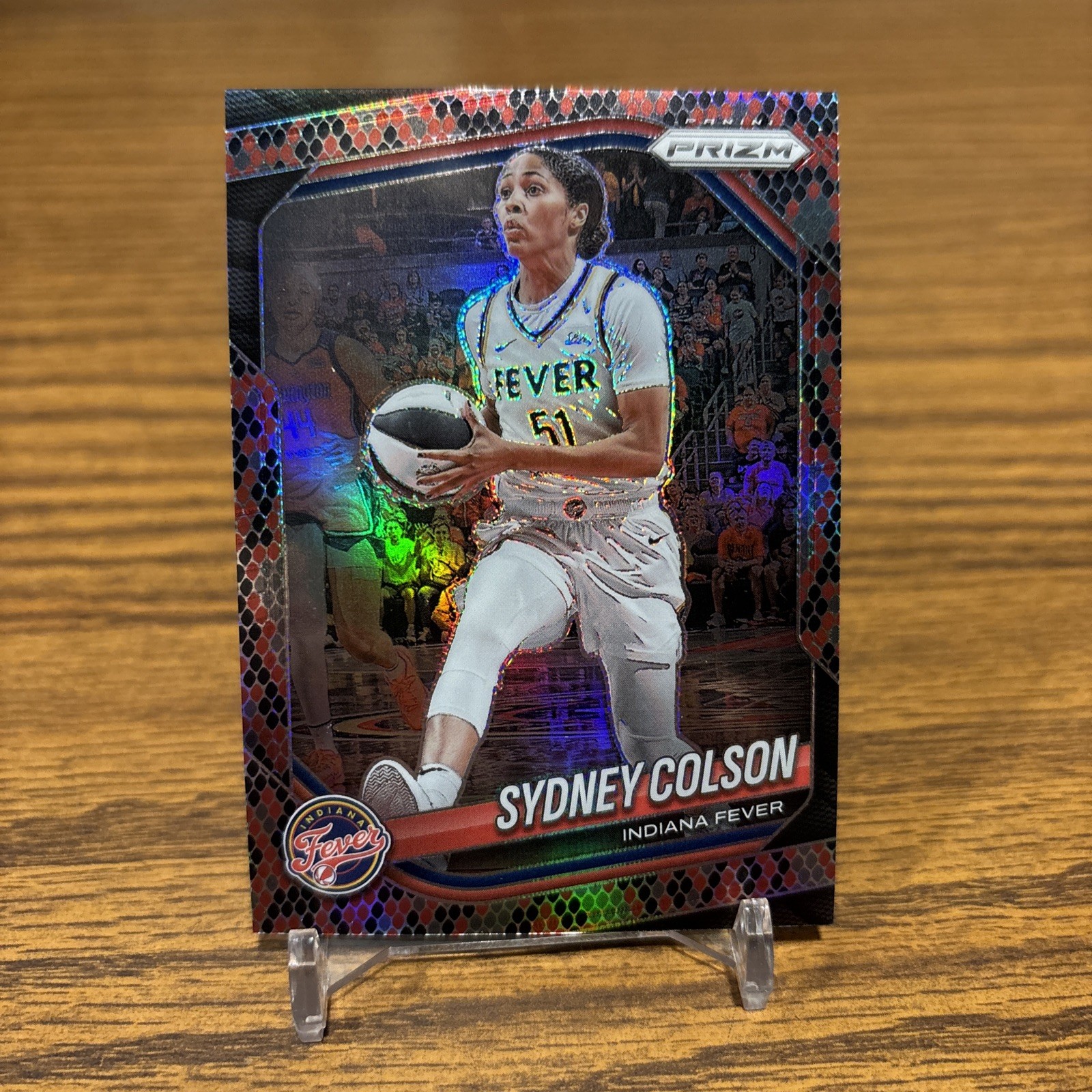 2025 Panini Prizm WNBA #1 Sydney Colson Snake Skin Prizm SSP Fever