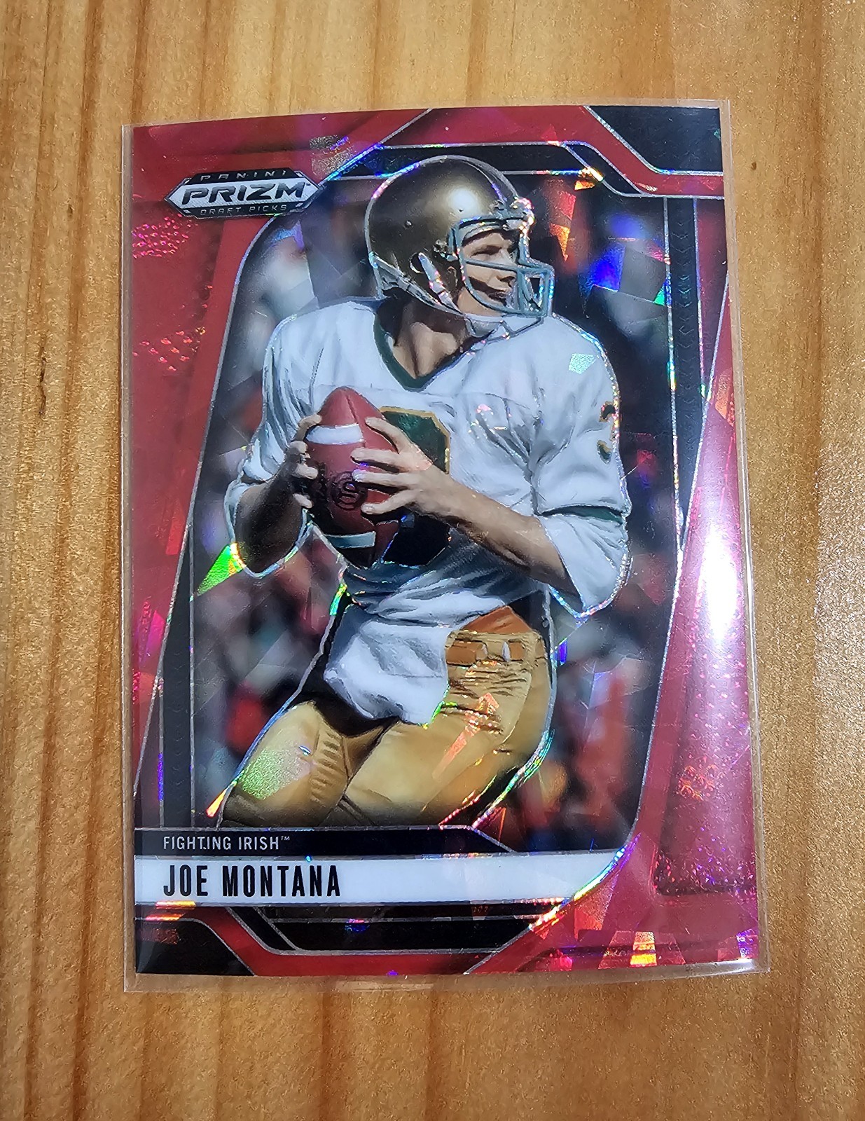 2025 Panini Prizm Draft Picks – Joe Montana #184 Red Ice Prizm