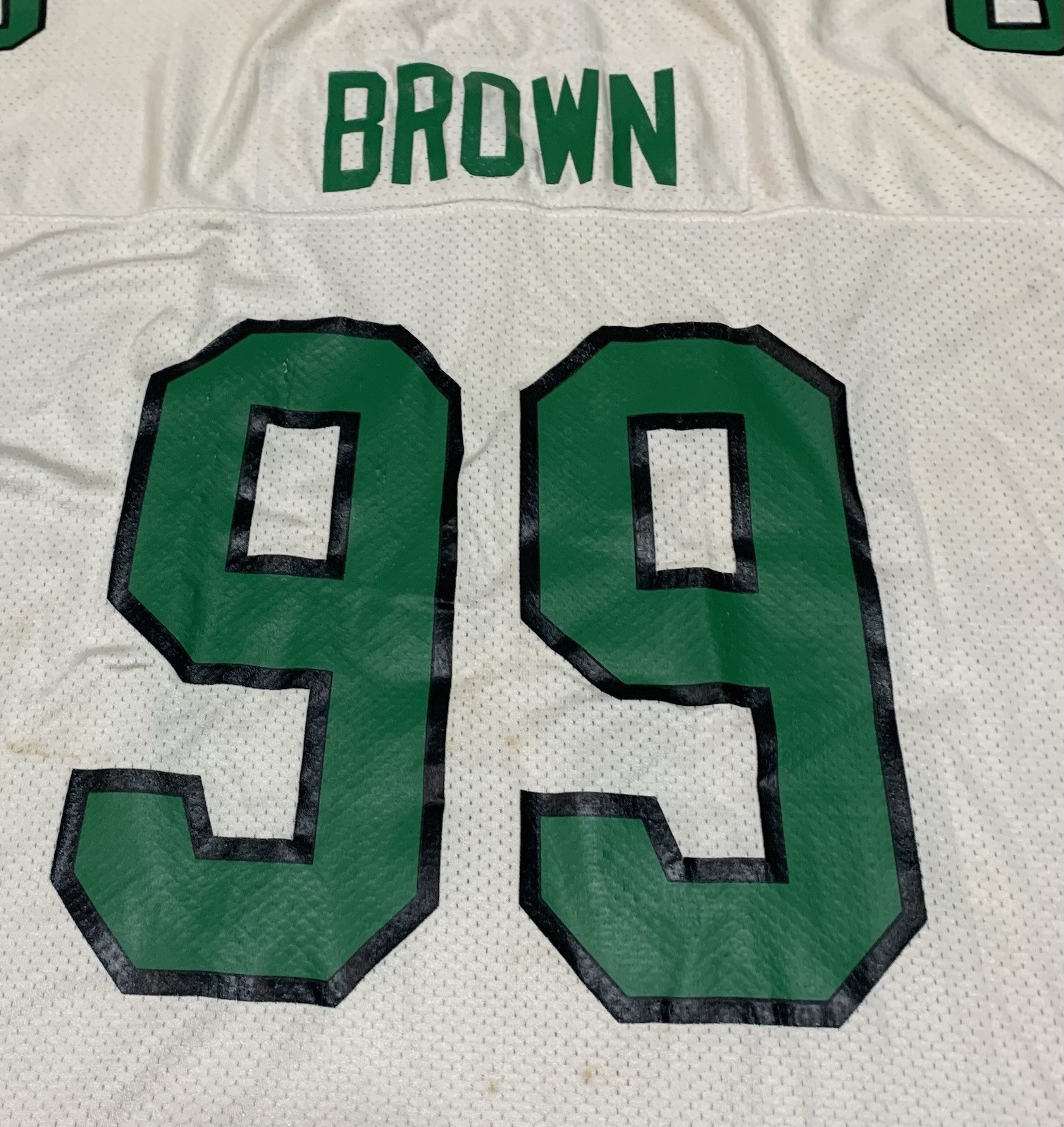 Vintage Jerome Brown #99 Eagles Mitchell & Ness 1991 Throwback Jersey Sz 60