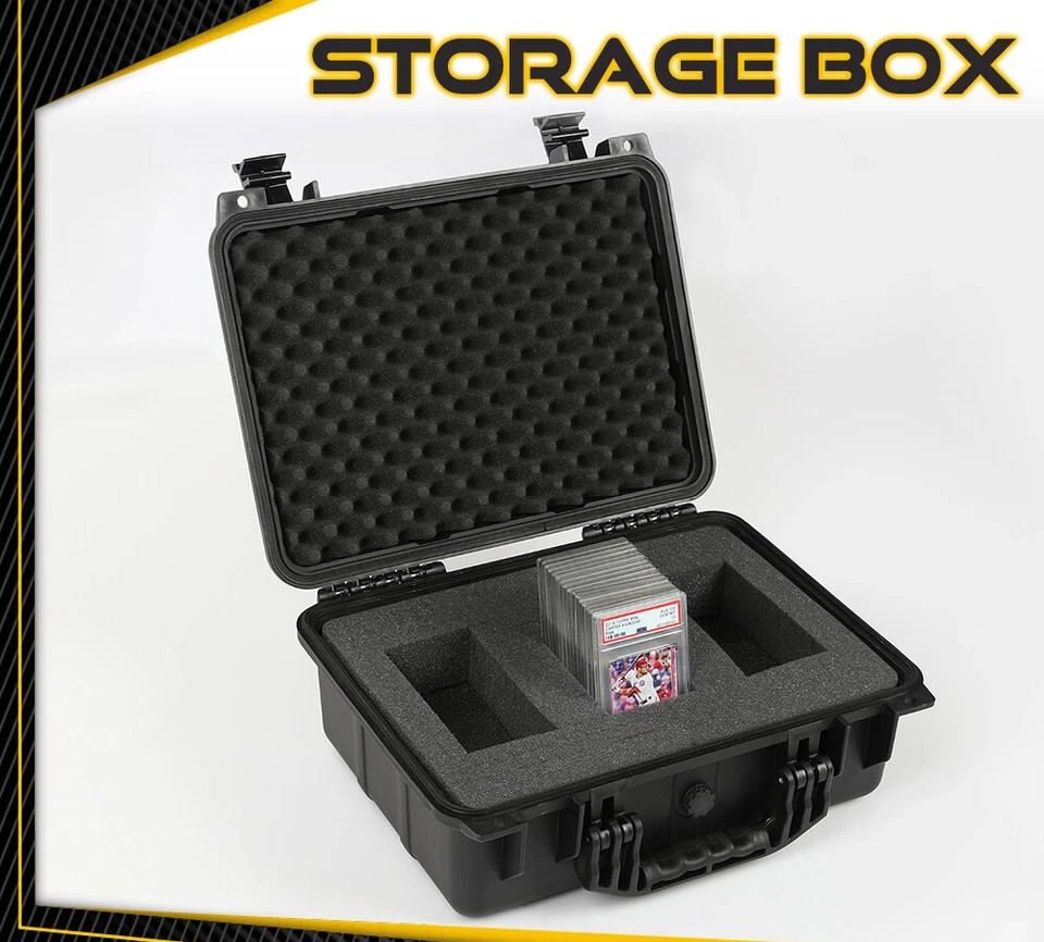 50CT 150CT Weatherproof Graded Card Storage Box Case Slab Holder & Protector New