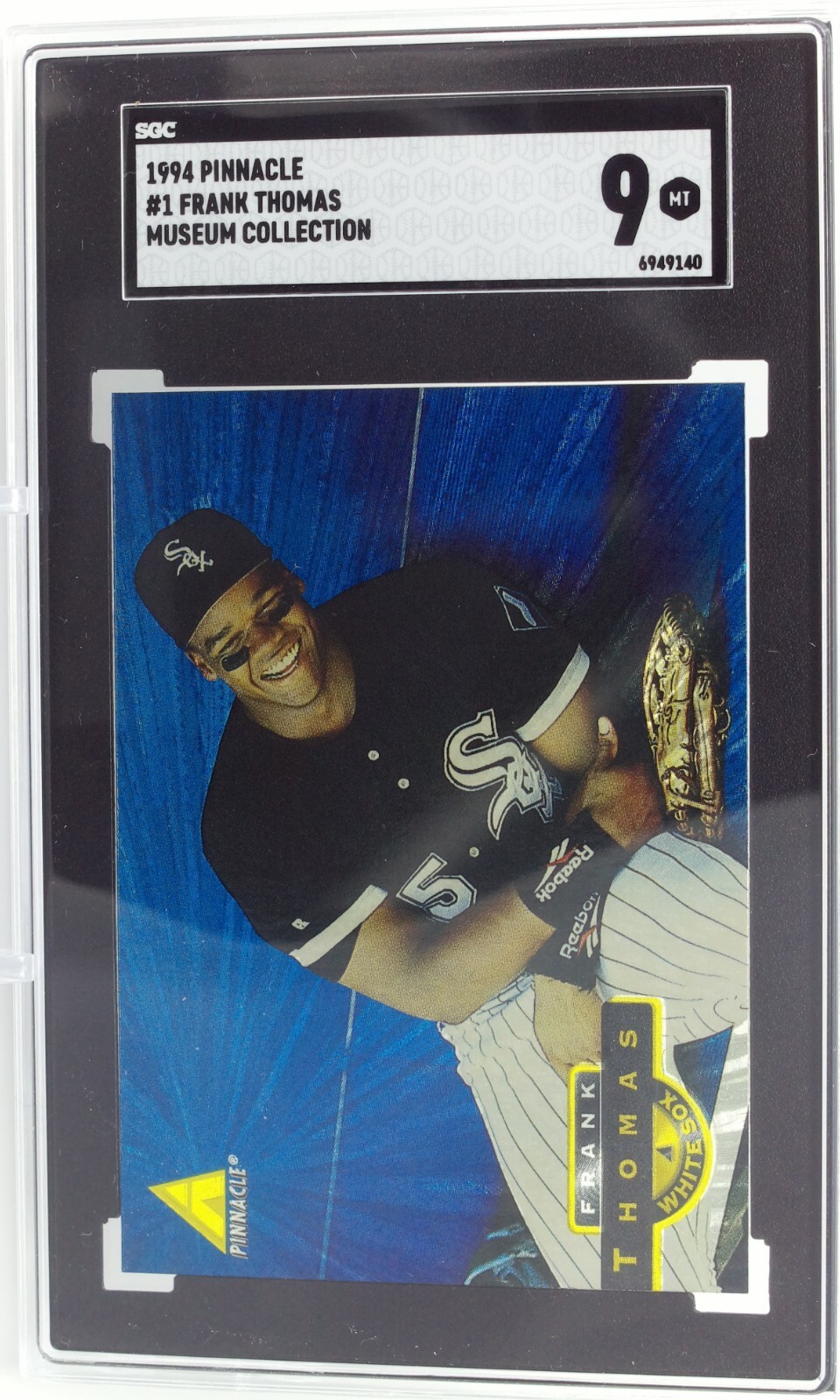 1994 Pinnacle Museum Collection Frank Thomas #1 HOF Chicago White Sox SGC 9