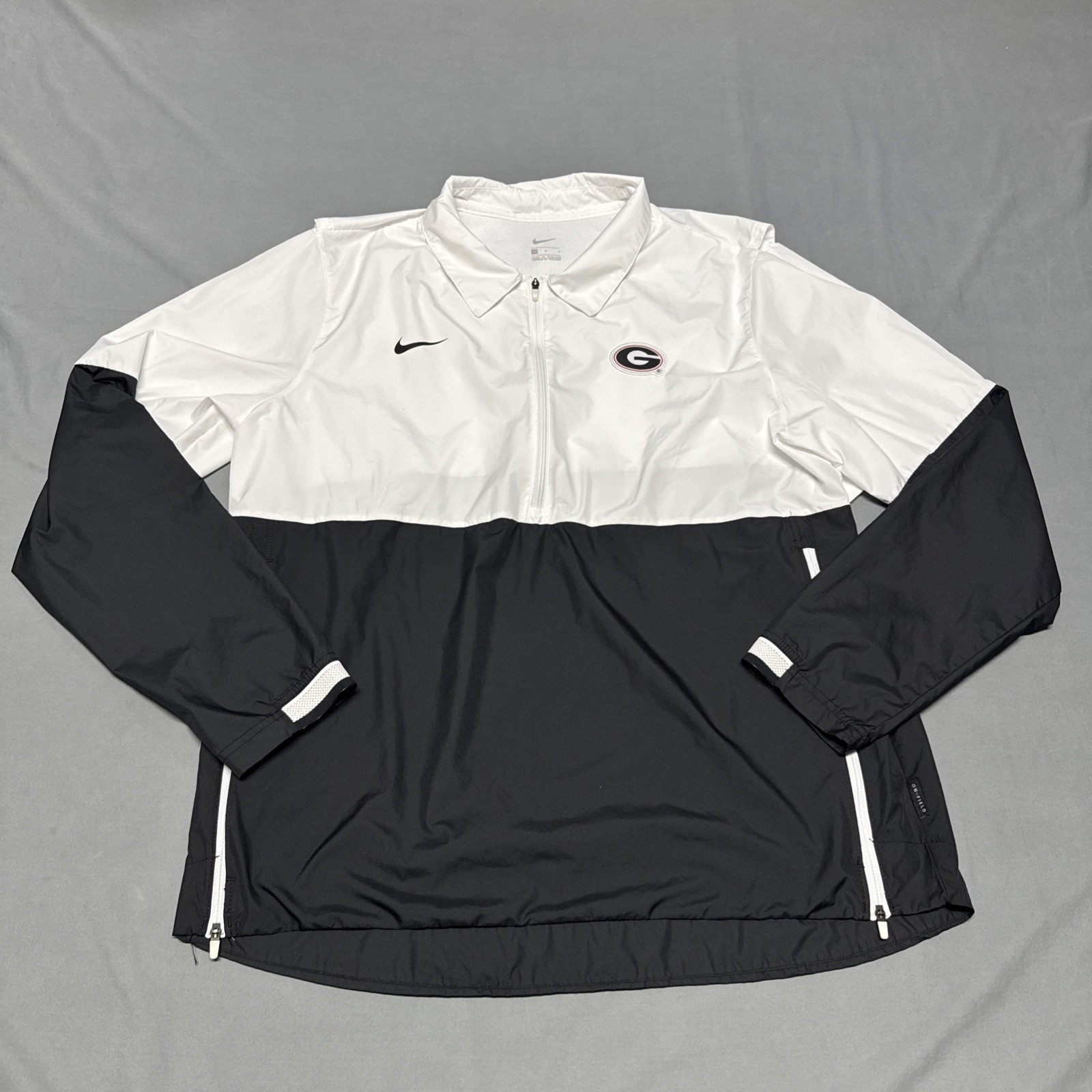 Nike Georgia Bulldogs Football On Field 1/2 Zip Jacket Lightweight Large
