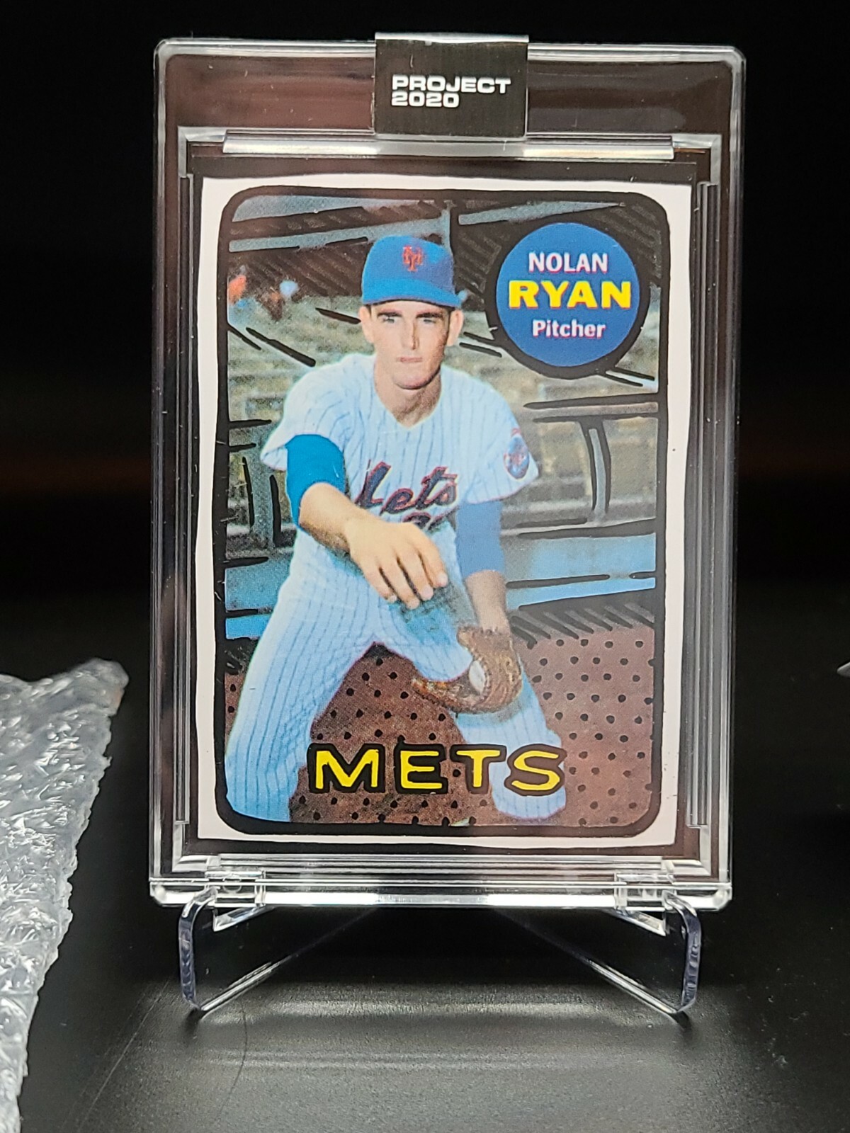TOPPS PROJECT 2020 NOLAN RYAN METS #87 by Joshua Vides W/ BOX