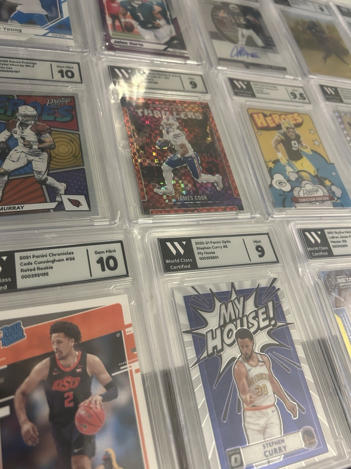 WCC Graded Multi-Sport Card Lot Bulk Wholesale Graded Lot – As Low As $4 Each!!!