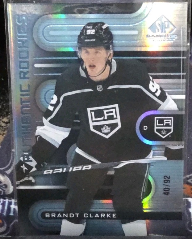 BRANDT CLARKE 2022-23 Upper Deck SP Game Used Authentic Rookies RC #196 40/92