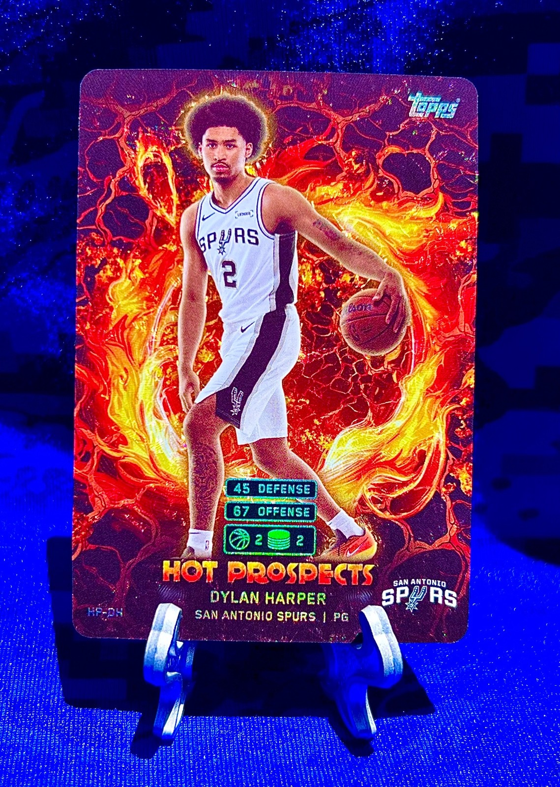 DYLAN HARPER 2025 Topps Hot Prospects HOLO FOIL #HP DH rookie SPURS