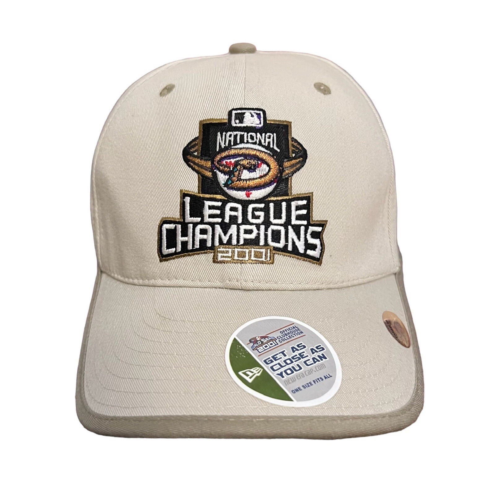 Vintage 2001 Arizona Diamondbacks New Era NL Champs Official Clubhouse Cap