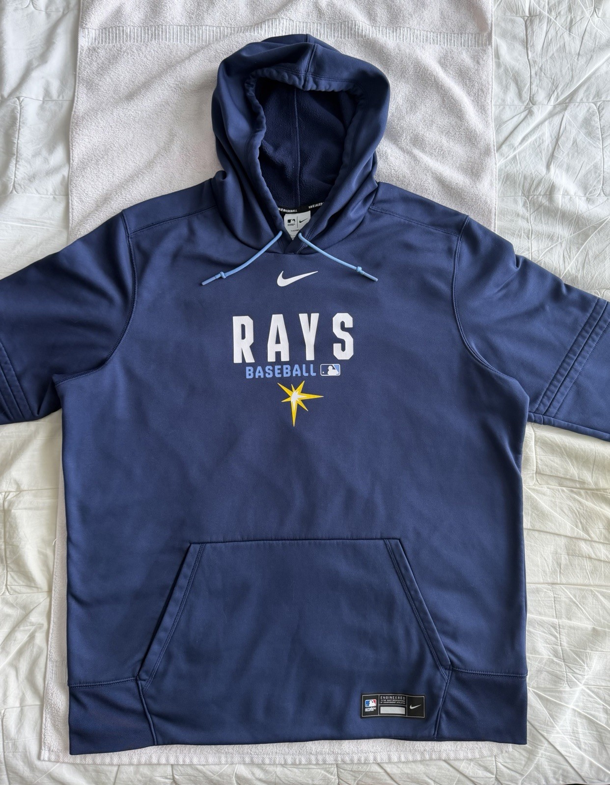 Nike Tampa Bay Rays Baseball Blue Hoodie Therma-Fit Authentic Collection – XXL