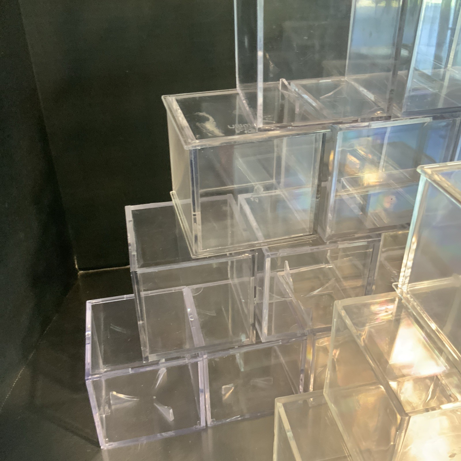 27 Used Baseball Display Cubes Various Styles Plastic