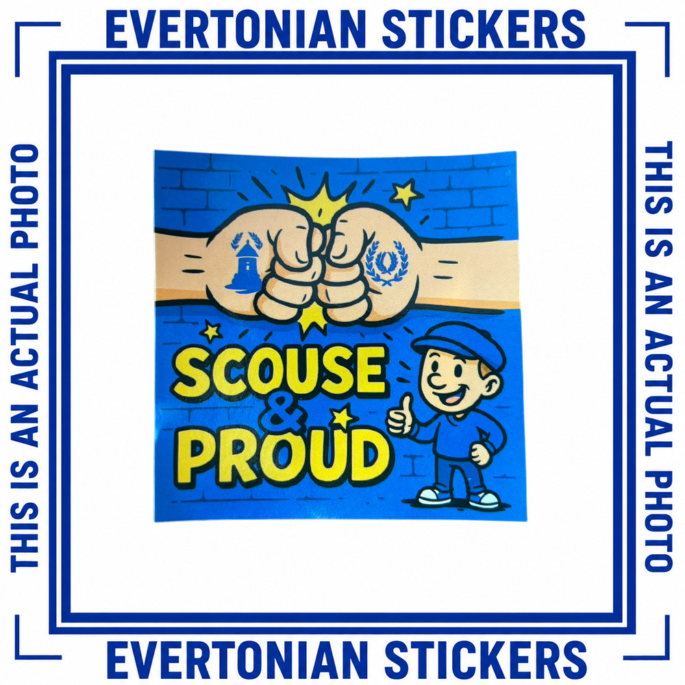 Evertonians Stickers | Mixed Designs | Everton Inspired | Terrace Culture | Blue