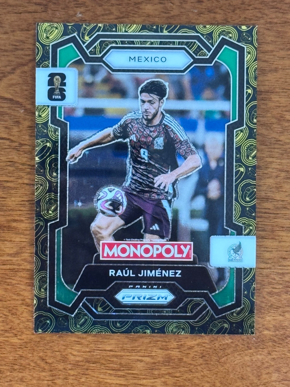 2026 Panini Monopoly Prizm FIFA World Cup Raúl Jiménez /25 #58 Luxury Rings